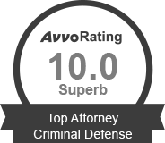 Avvo 10.0 Top criminal attorney Avvo 10.0 Top criminal attorney